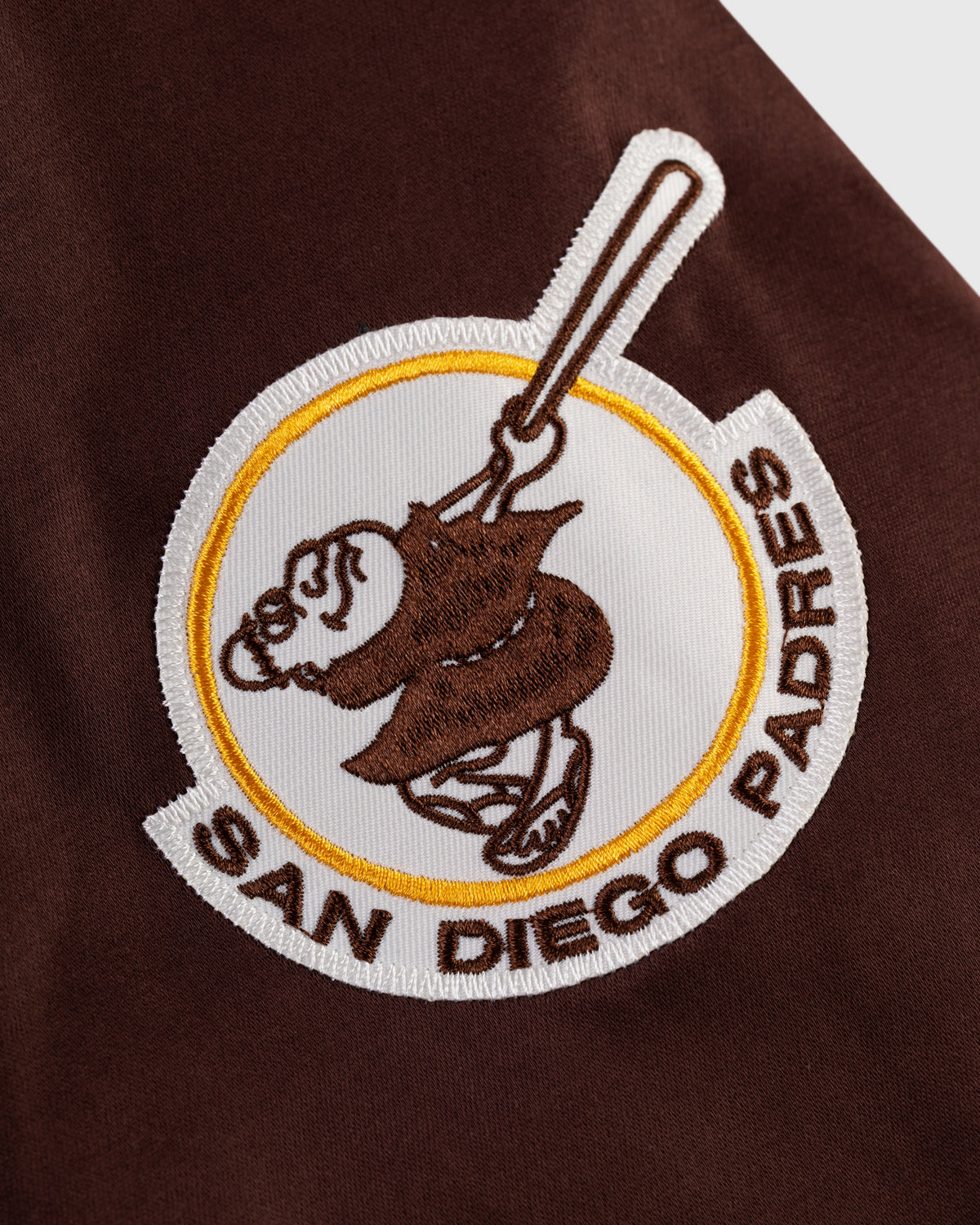 San Diego Padres 1969 Satin Windbreaker Jacket product image 3, provided for visual reference and product detail review