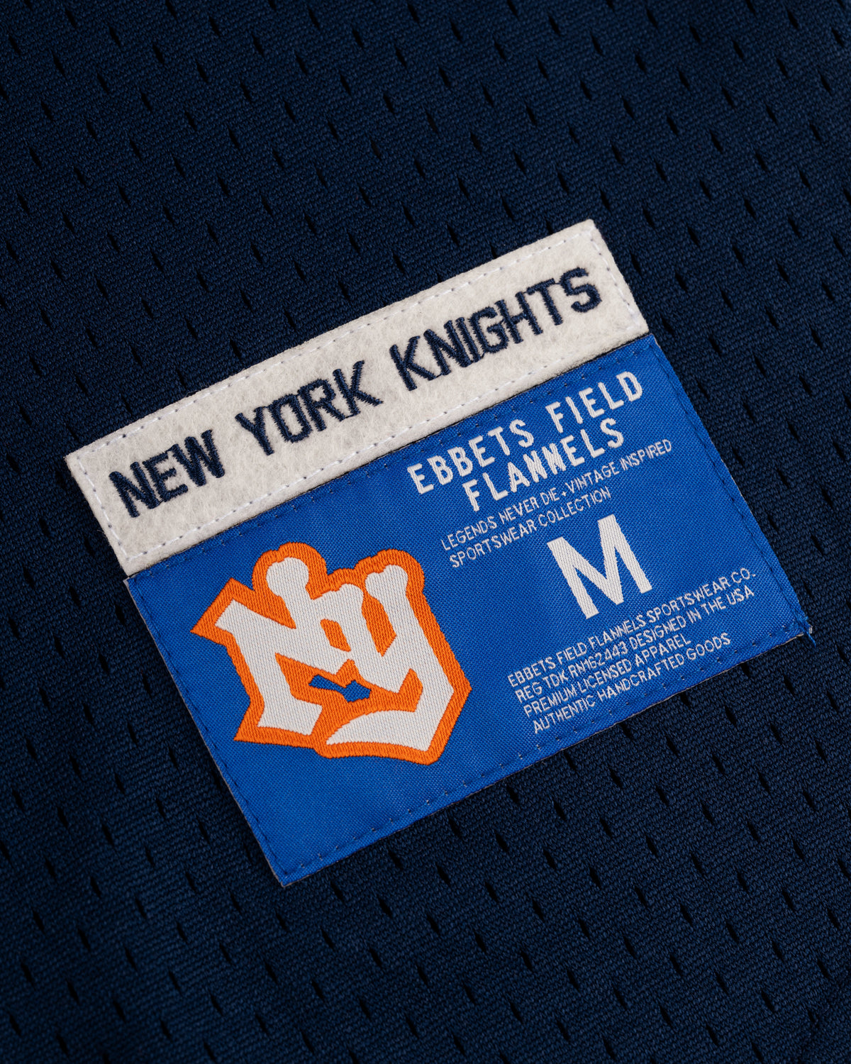 New York Knights Mesh V-Neck Jersey product image 4, provided for visual reference and product detail review