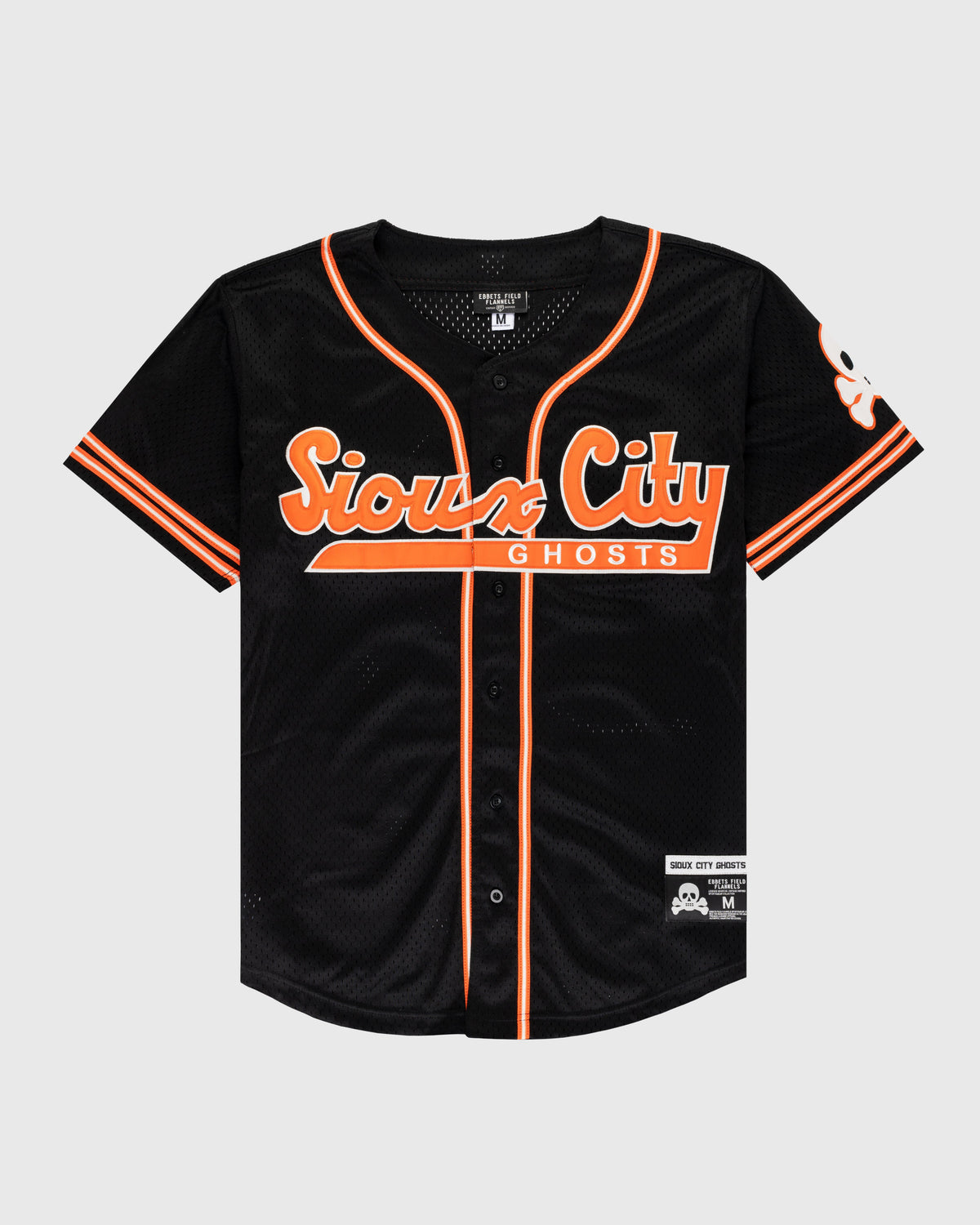 Sioux City Ghosts Mesh Button-Up Jersey product image 1, provided for visual reference and product detail review
