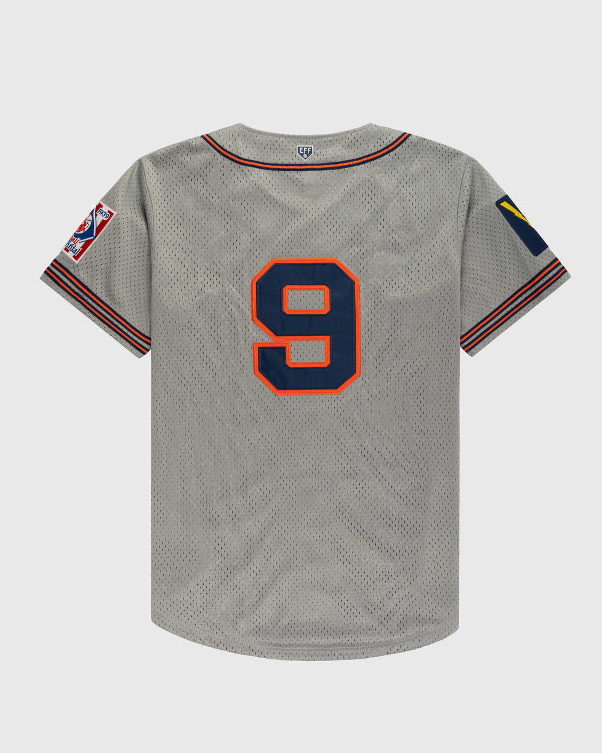 New York Knights Mesh Button-Up Baseball Jersey product image 2, provided for visual reference and product detail review