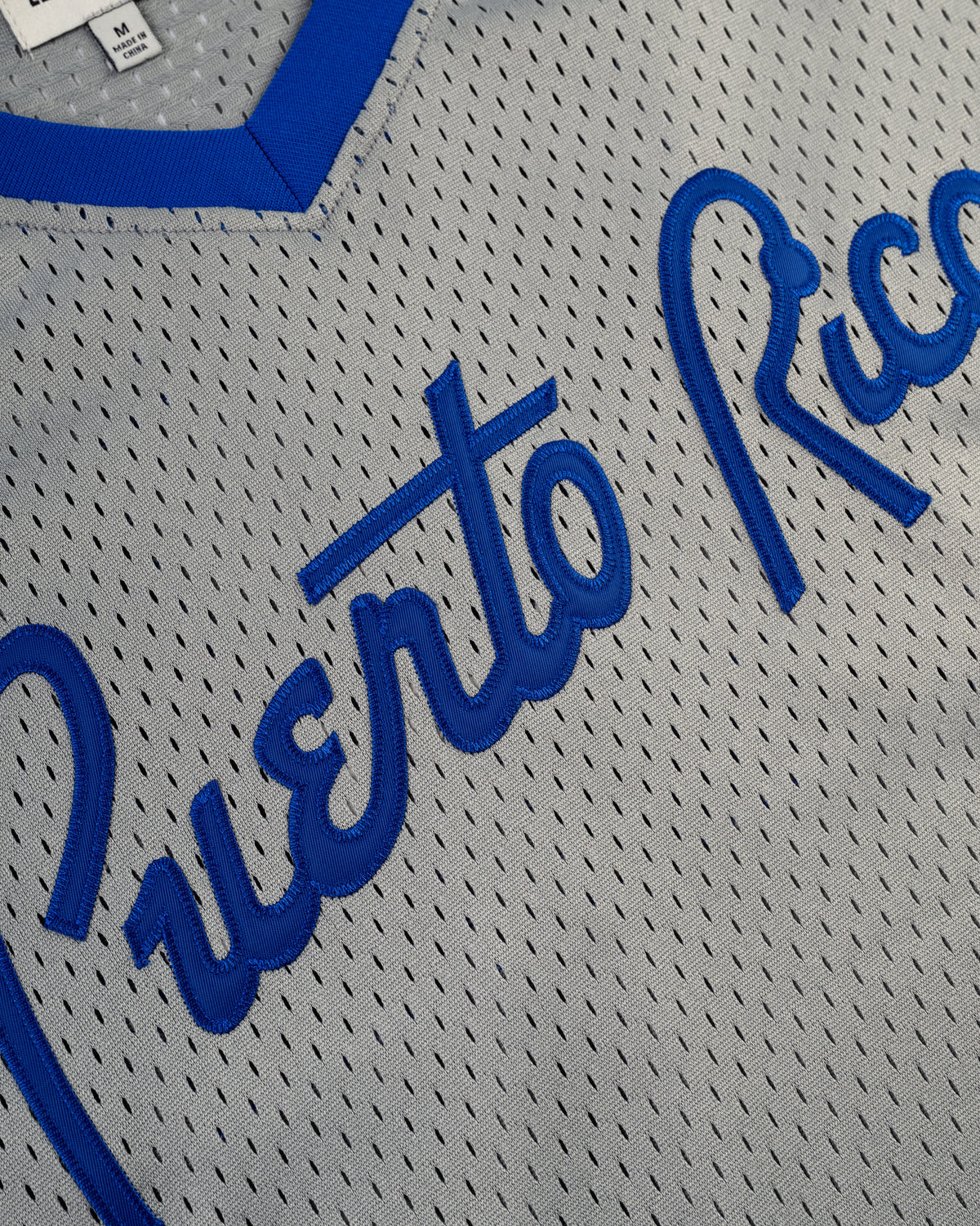 Puerto Rico 1958 National Team Mesh V-Neck Jersey product image 4, provided for visual reference and product detail review