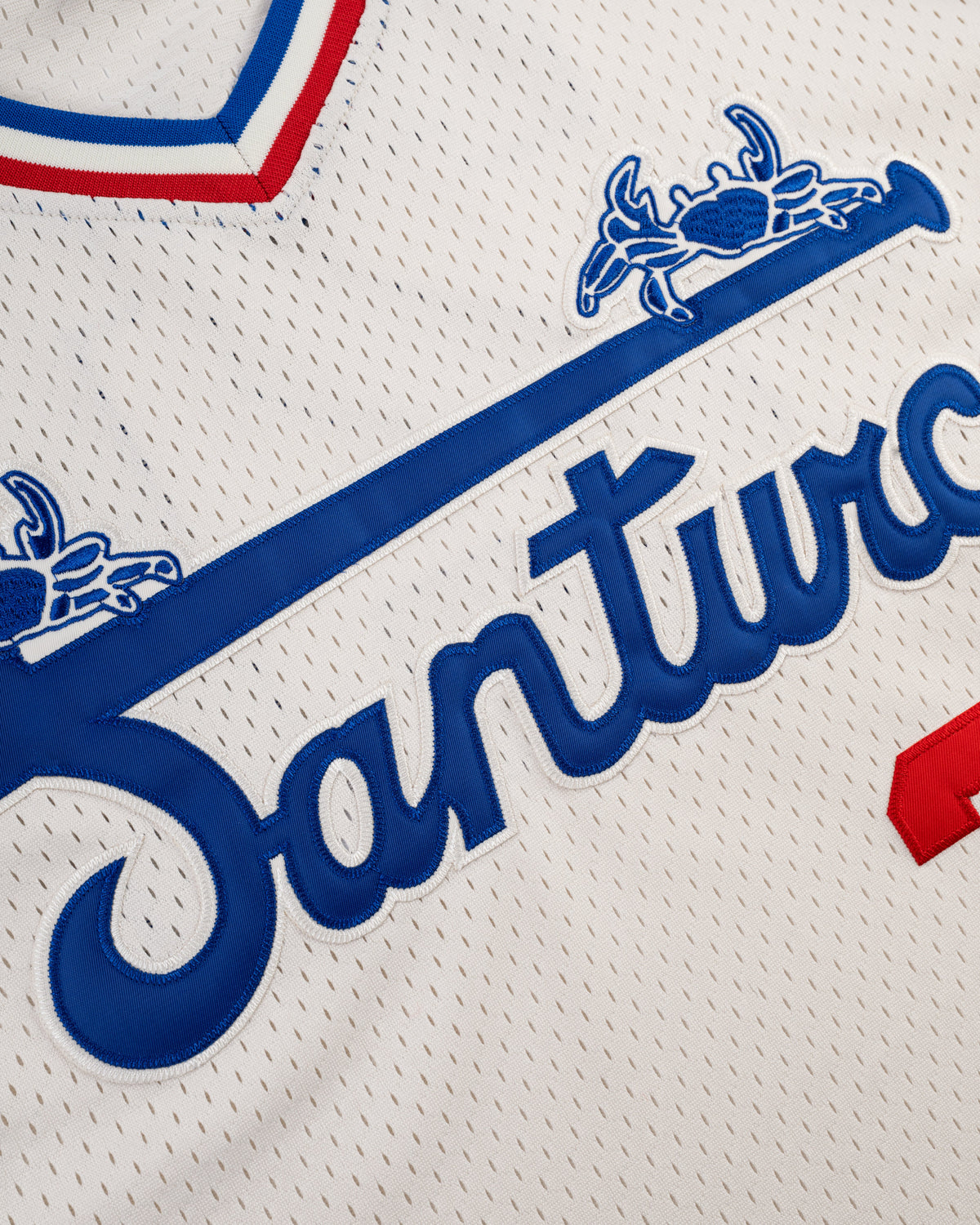 Santurce Cangrejeros Mesh V-Neck Jersey product image 4, provided for visual reference and product detail review