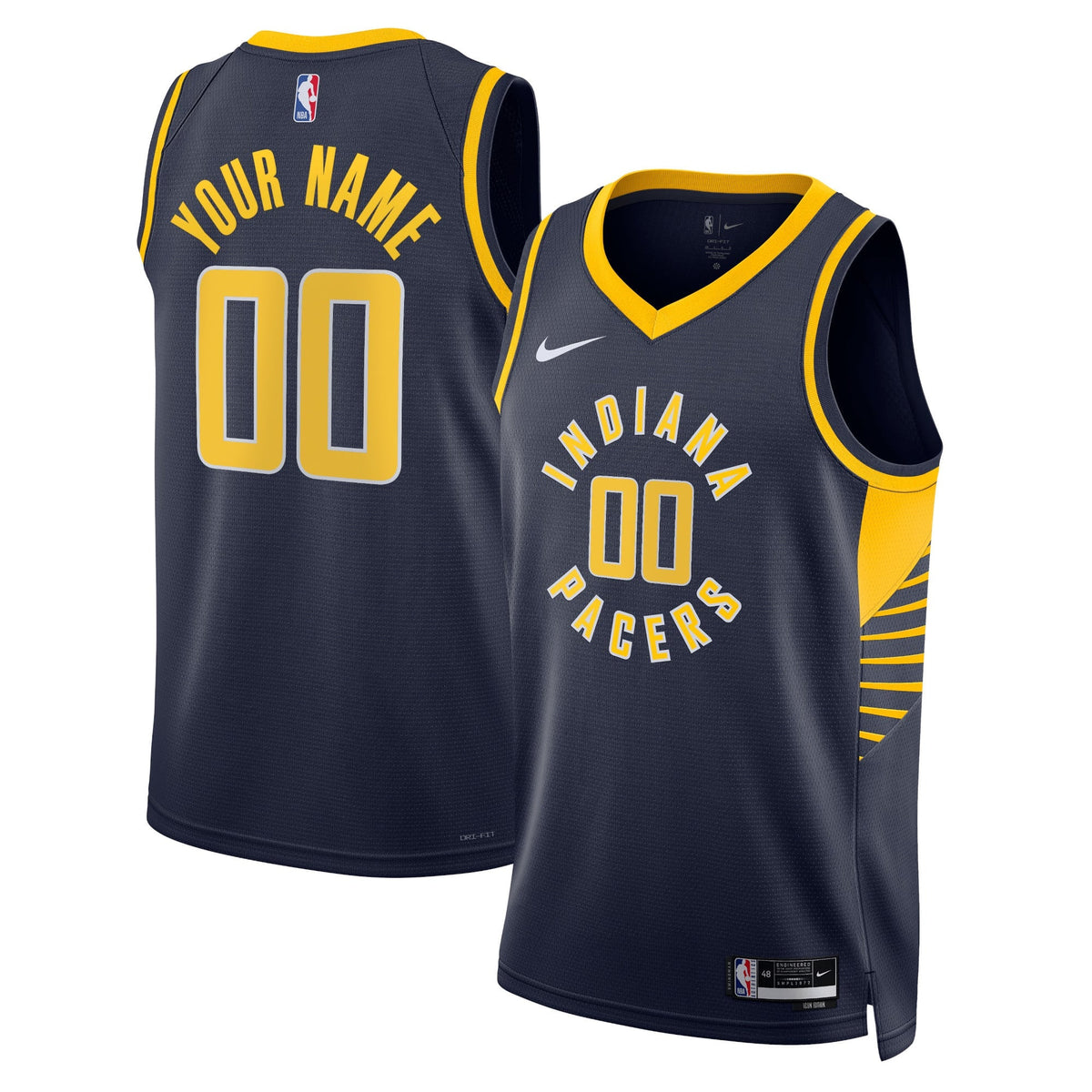 Unisex Indiana Pacers Nike Navy 2022/23 Swingman Custom product image 1