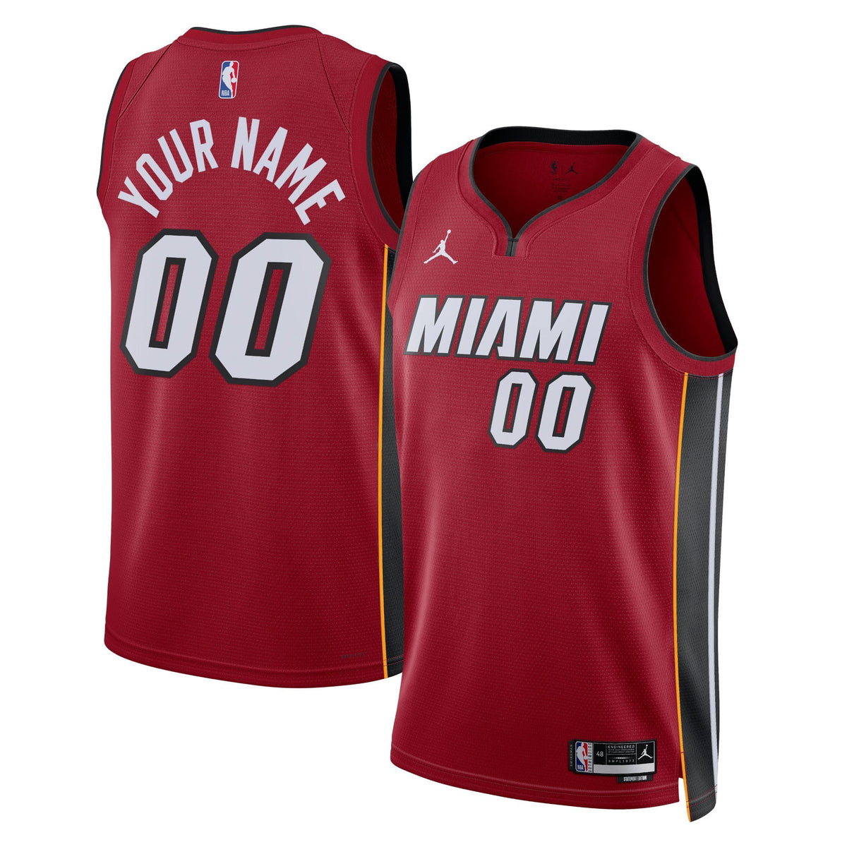 Unisex Miami Heat Jordan Brand Red 2022/23 Swingman Custom product image 1