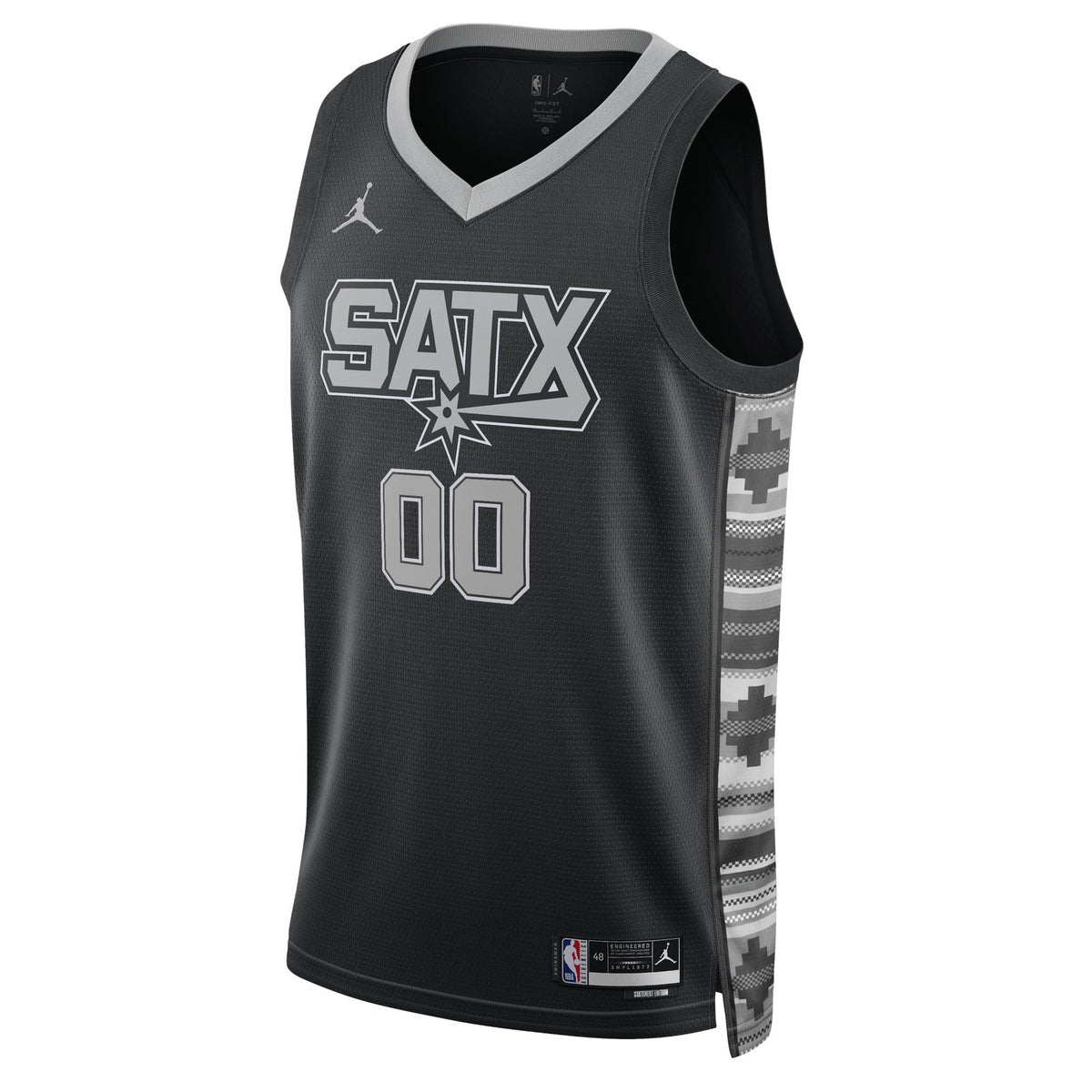 Unisex San Antonio Spurs Jordan Brand Black 2022/23 product image 3