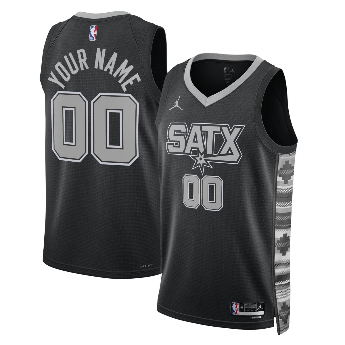 Unisex San Antonio Spurs Jordan Brand Black 2022/23 product image 1