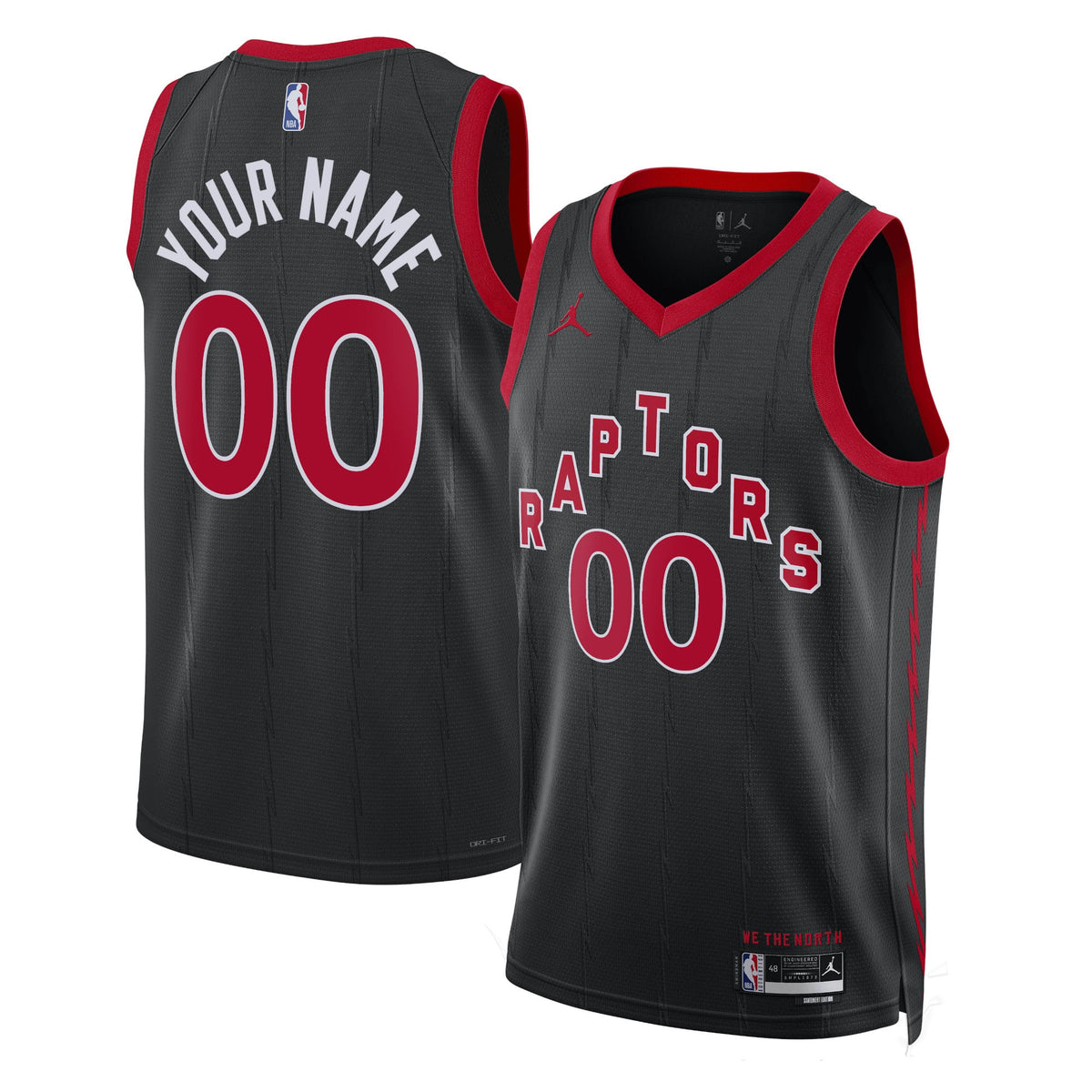 Unisex Toronto Raptors Jordan Brand Black 2022/23 Swingman product image 1