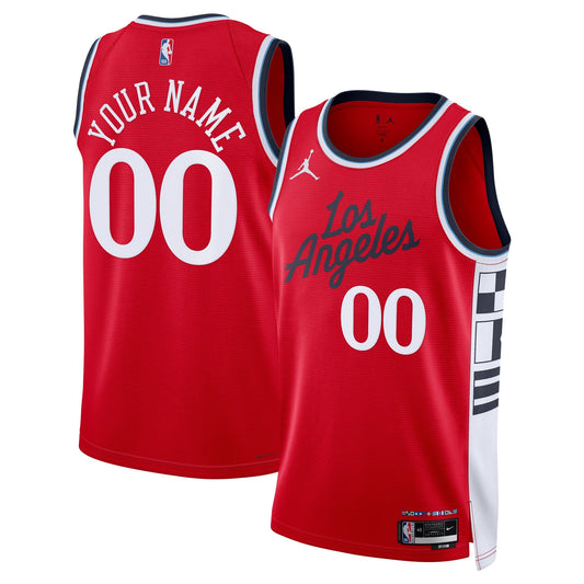 Unisex LA Clippers Jordan Brand Red 2024/25 Custom Swingman product image 1