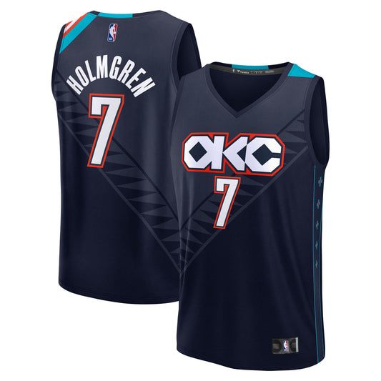 Men's Oklahoma City Thunder Chet Holmgren Fanatics Navy product image 1