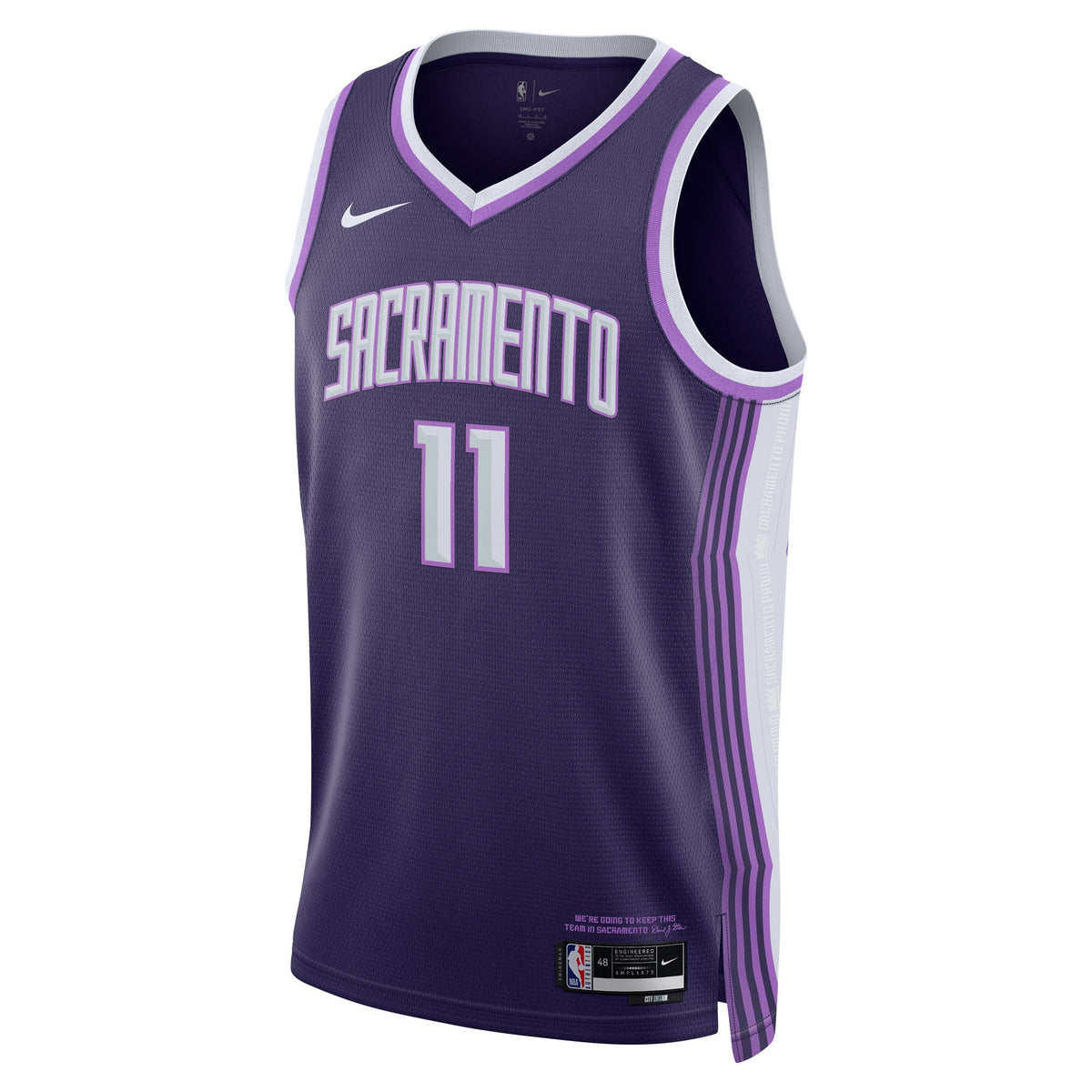 Unisex Sacramento Kings Domantas Sabonis Nike Purple product image 3