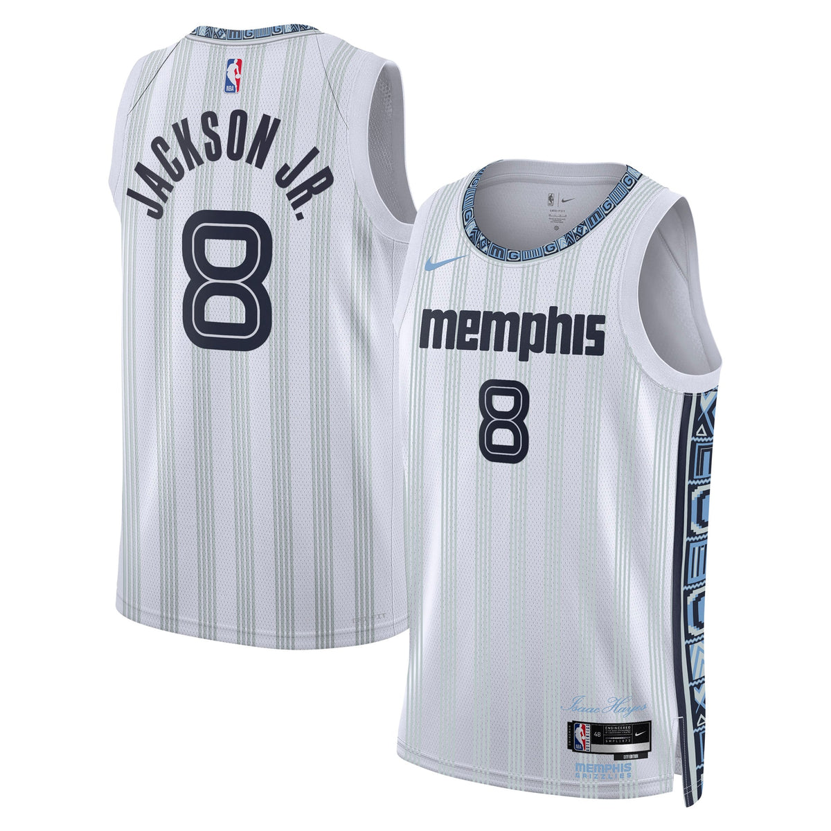 Unisex Memphis Grizzlies Jaren Jackson Jr. Nike White product image 1