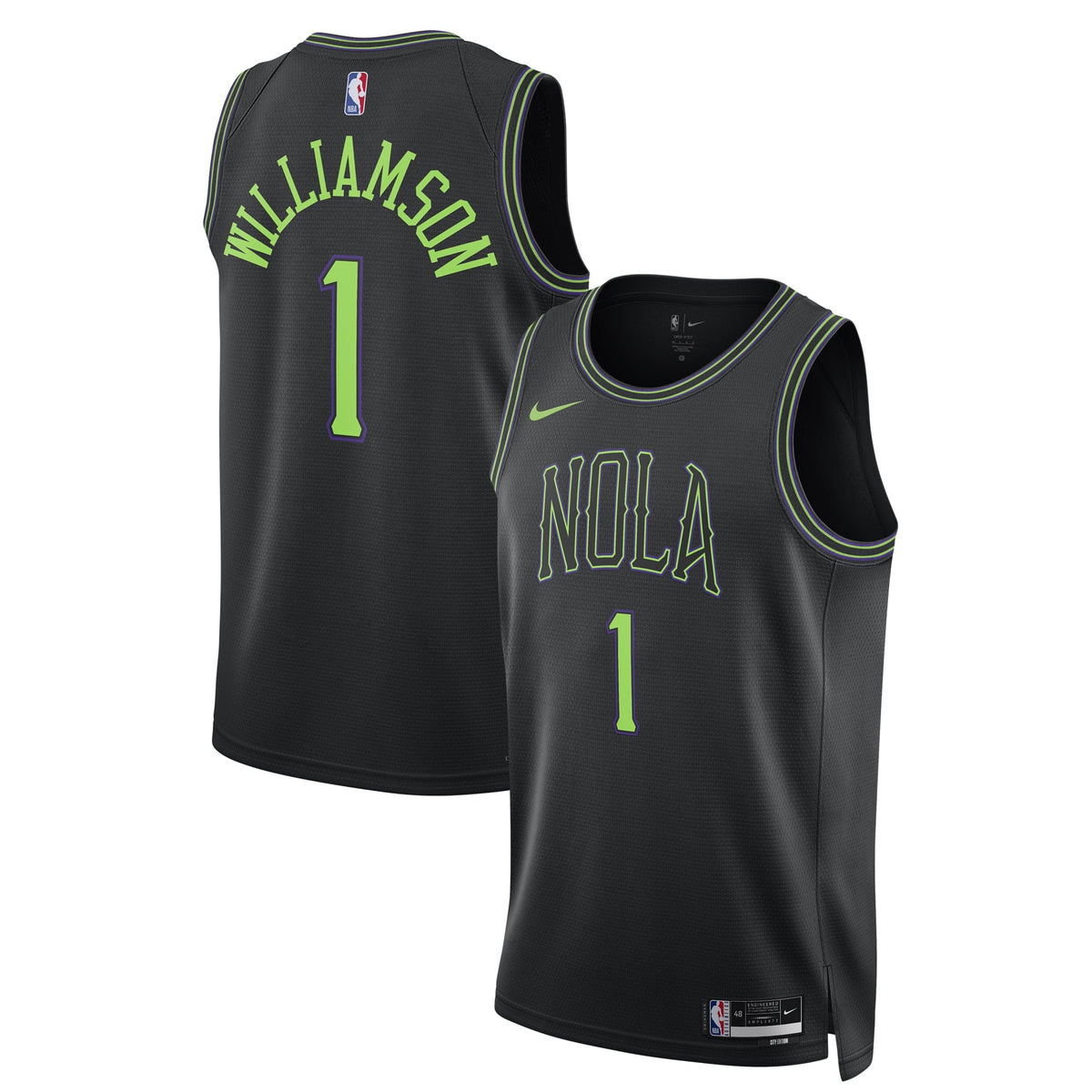 Unisex New Orleans Pelicans Zion Williamson Nike Black product image 1