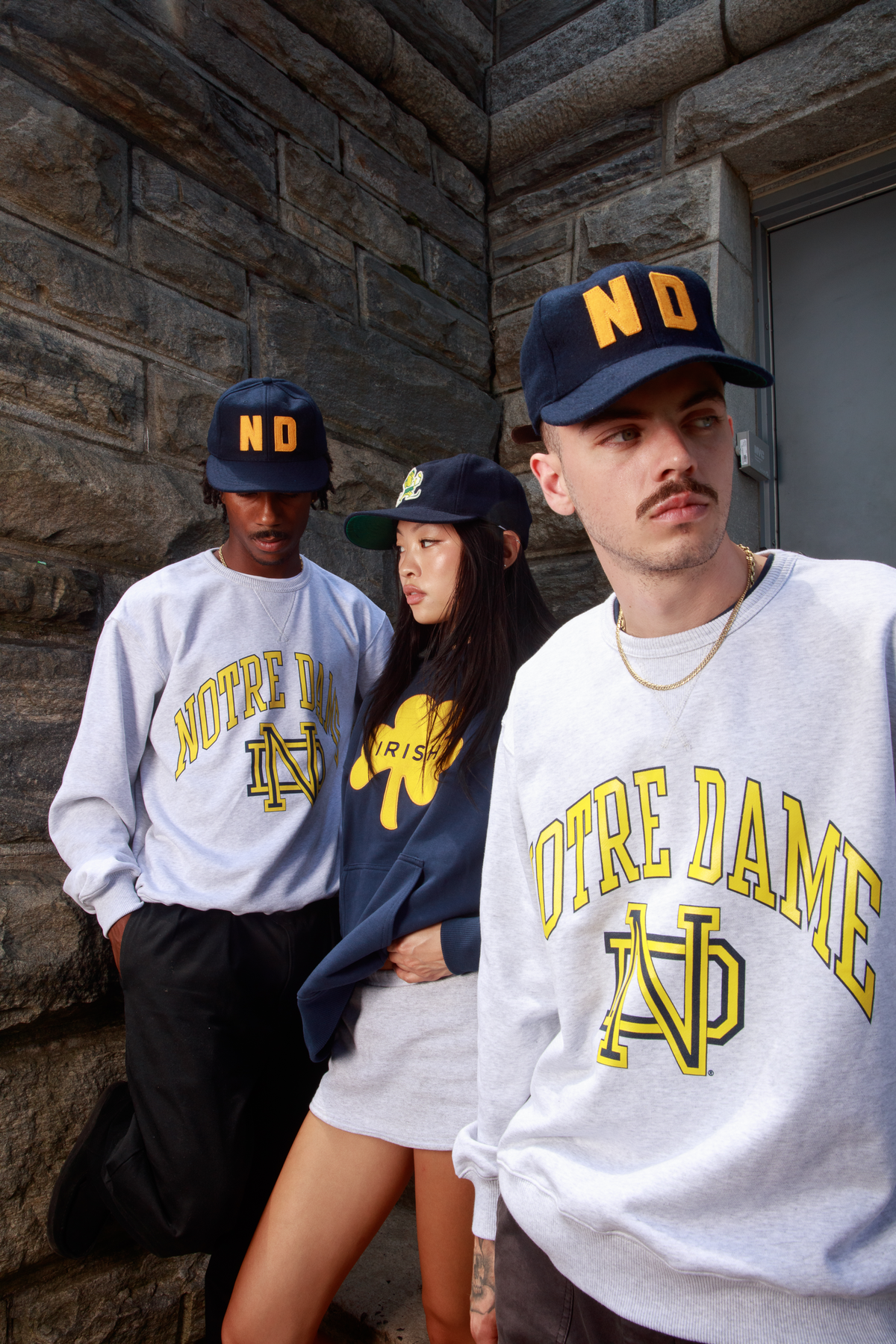 Notre Dame Heavyweight Cotton Terry Crewneck product image 2, provided for visual reference and product detail review