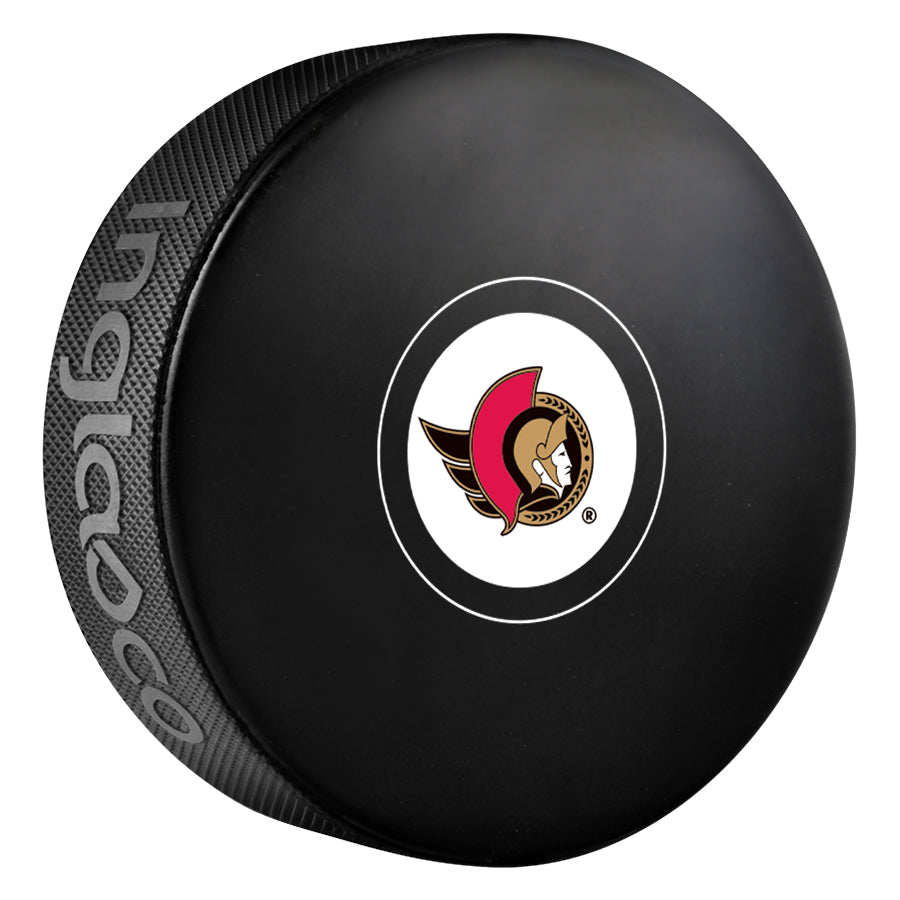 Ottawa Senators Team Logo Autograph Model Hockey Puck product image 1, provided for visual reference and product detail