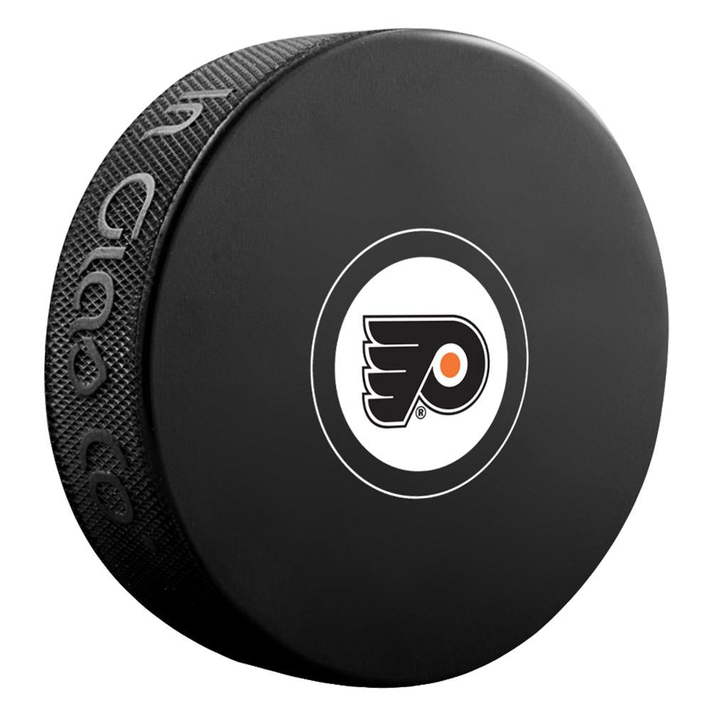 Philadelphia Flyers Team Logo Autograph Model Hockey Puck product image 1, provided for visual reference and product detail