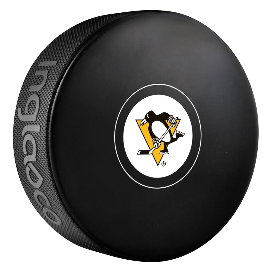 Pittsburgh Penguins Team Logo Autograph Model Hockey Puck product image 1, provided for visual reference and product detail
