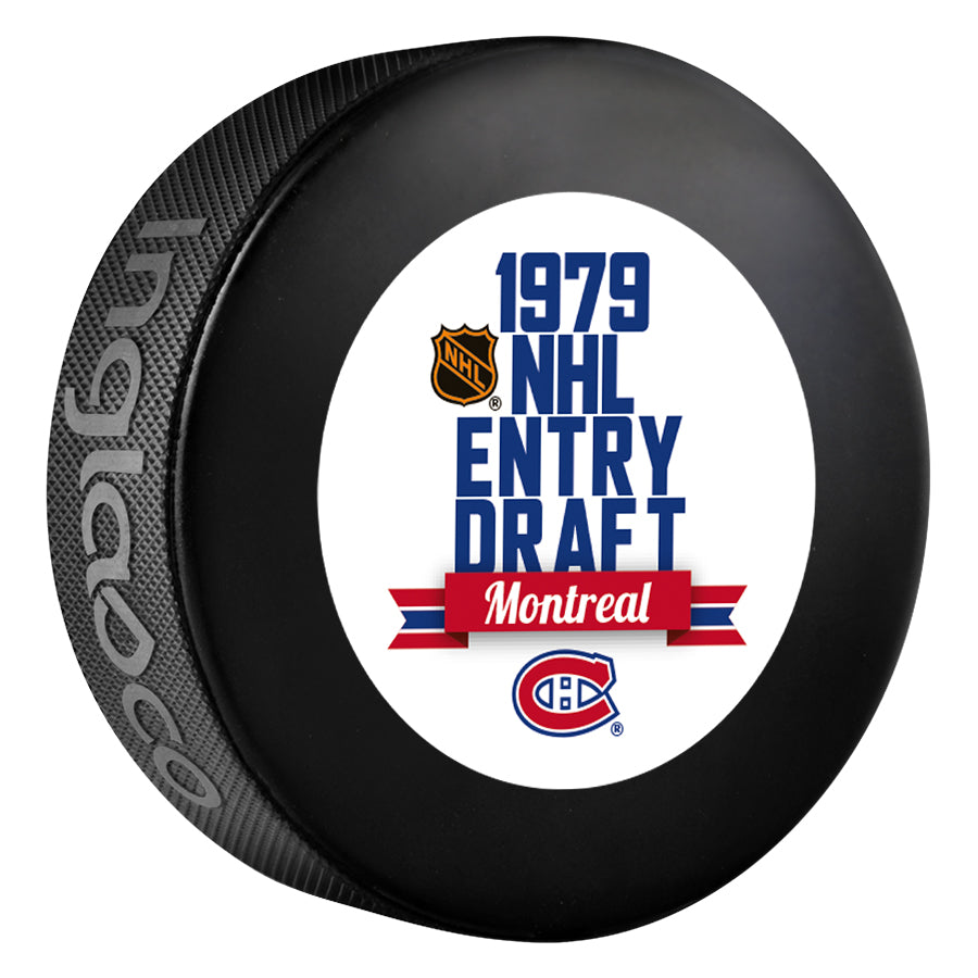 Inglasco 1979 NHL Entry Draft Souvenir Event Hockey Puck product image 1, provided for visual reference and product detail