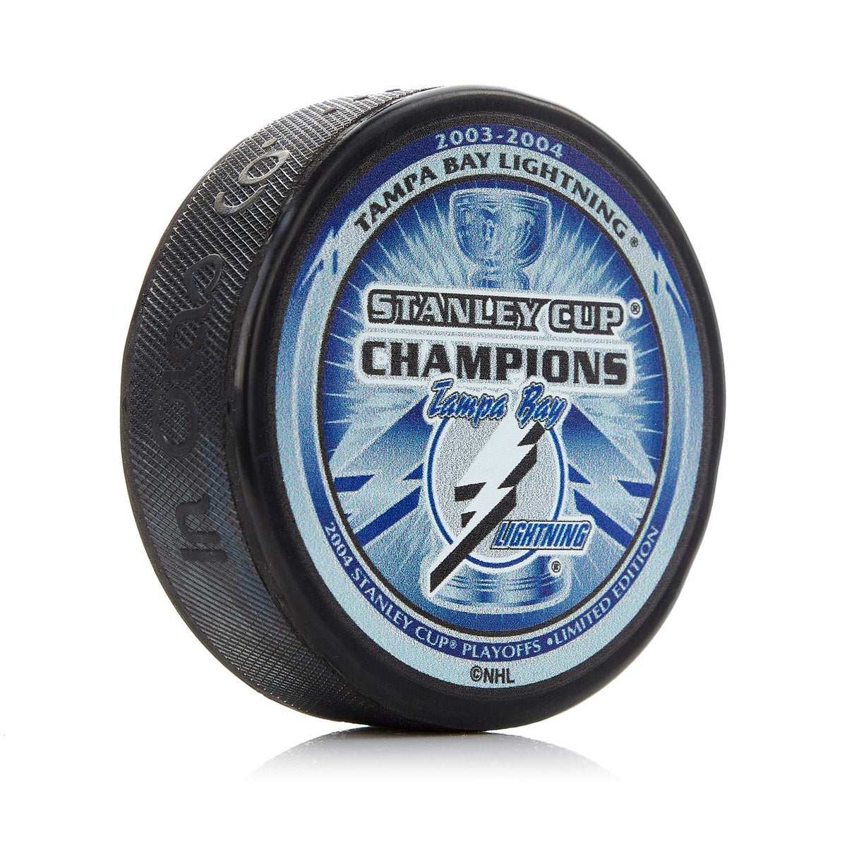 Tampa Bay Lightning 2004 Stanley Cup Champion Souvenir Hockey Puck product image 1, provided for visual reference and