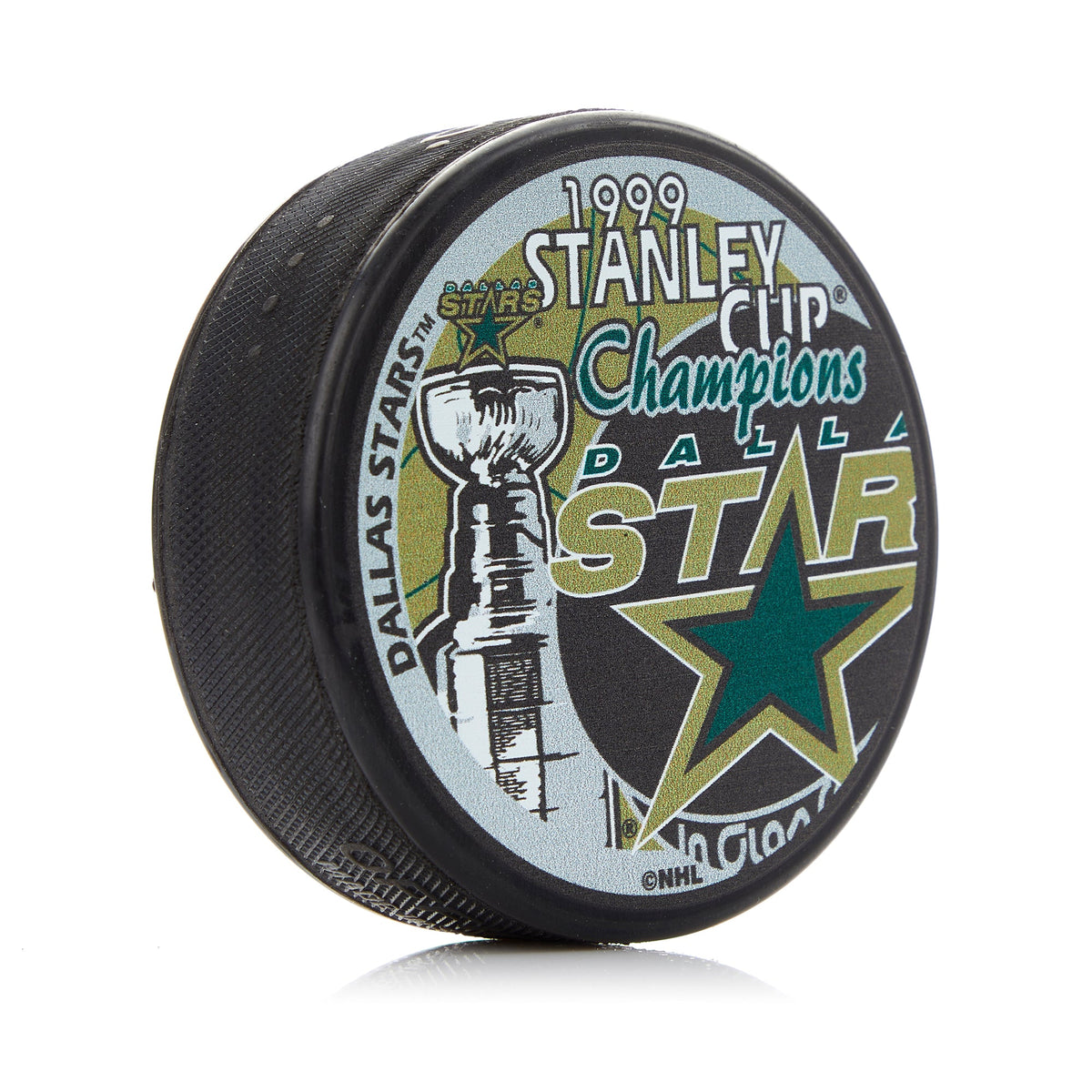 Dallas Stars 1999 Stanley Cup Champion Souvenir Hockey Puck product image 1, provided for visual reference and product
