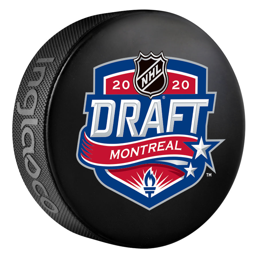 Inglasco 2020 NHL Entry Draft Souvenir Event Hockey Puck product image 1, provided for visual reference and product detail