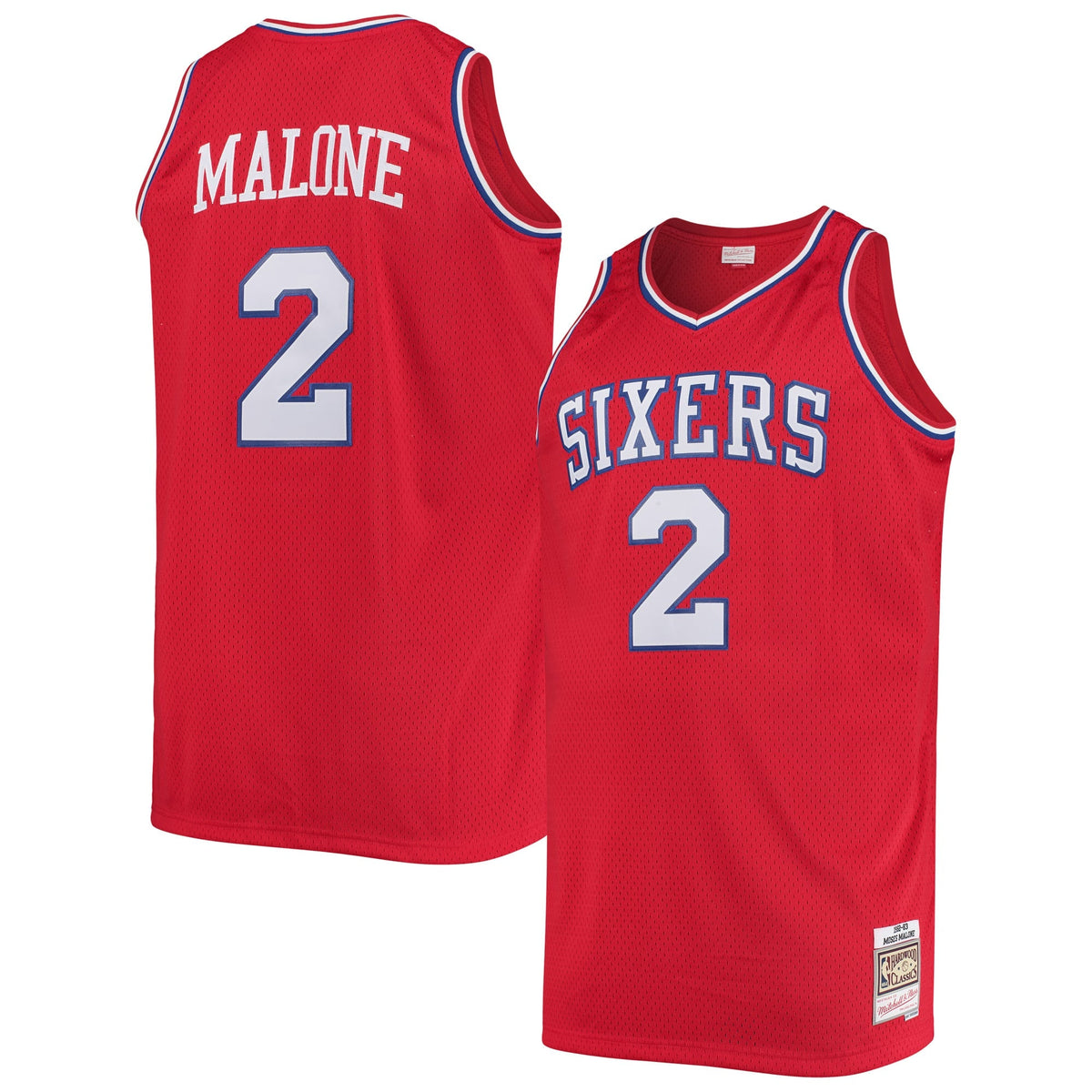 Men's Philadelphia 76ers Moses Malone Mitchell & Ness Red product image 1
