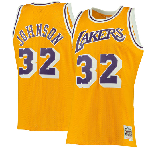 Men's Los Angeles Lakers Magic Johnson Mitchell & Ness Gold product image 1