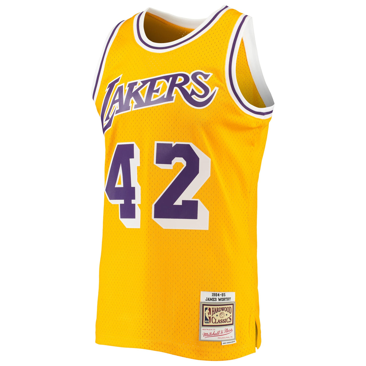 Men's Los Angeles Lakers James Worthy Mitchell & Ness Gold product image 3