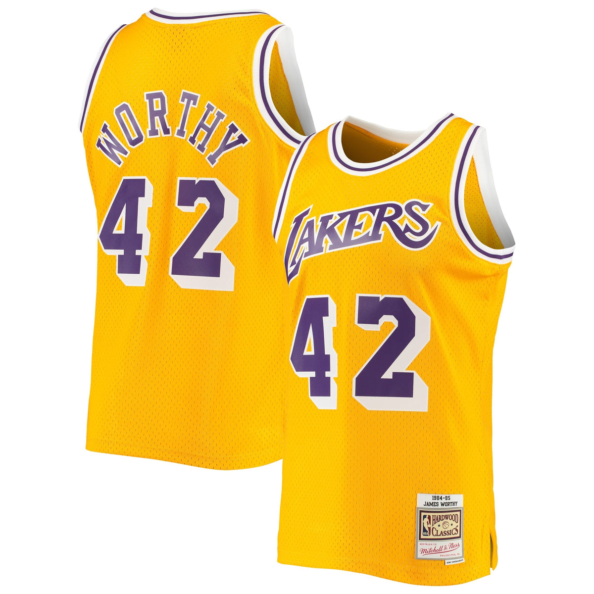 Men's Los Angeles Lakers James Worthy Mitchell & Ness Gold product image 1