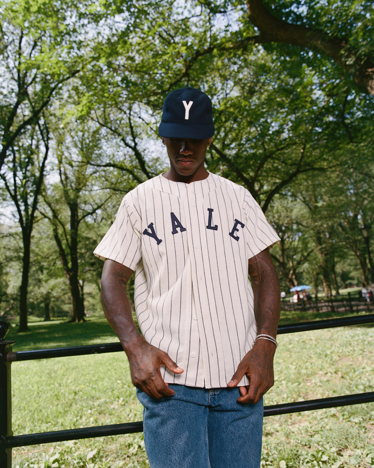 Yale University 1948 Authentic Wool Home Baseball Jersey product image 3, provided for visual reference and product detail