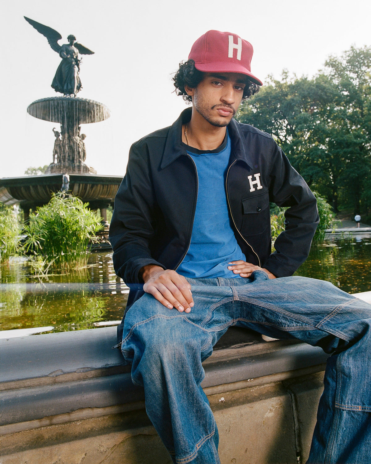 Harvard University Cotton Grounds Crew Jacket product image 3, provided for visual reference and product detail review