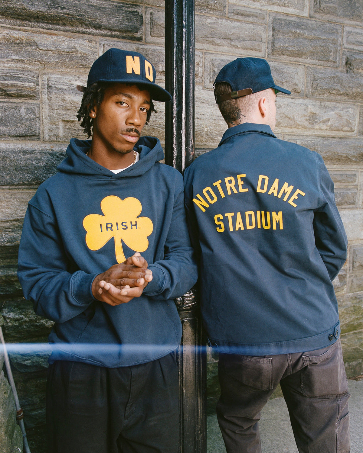 Notre Dame Heavyweight Cotton Terry Pullover Hoodie product image 2, provided for visual reference and product detail review