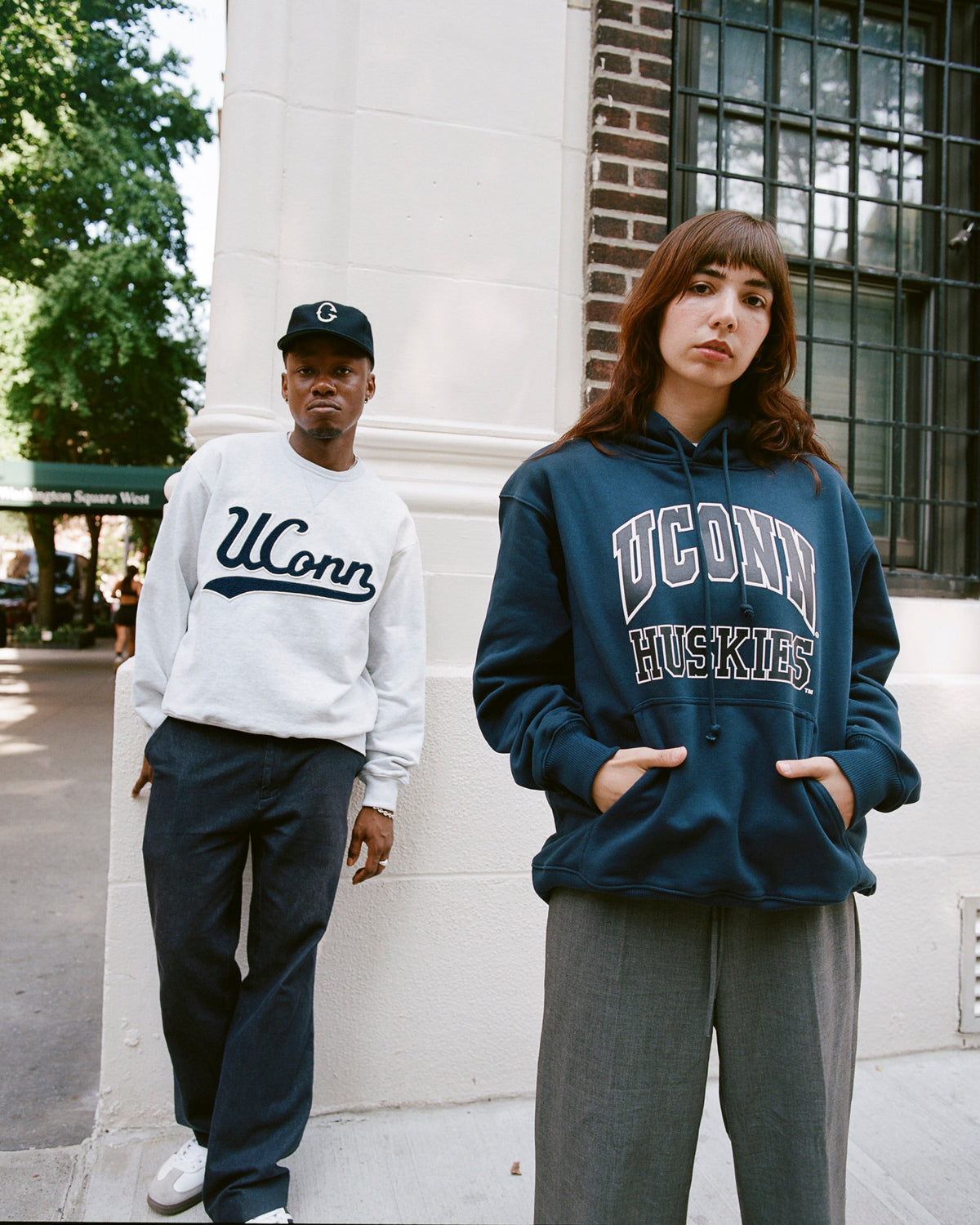 University of Connecticut Heavyweight Cotton Terry Crewneck product image 2, provided for visual reference and product