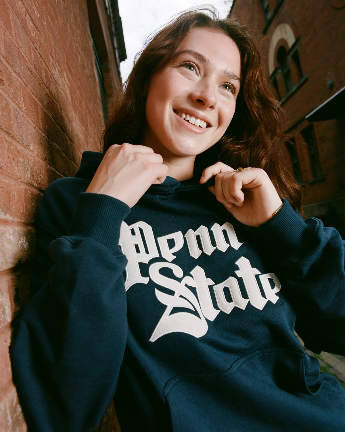 Penn State University Heavyweight Cotton Terry Pullover Hoodie product image 2, provided for visual reference and product
