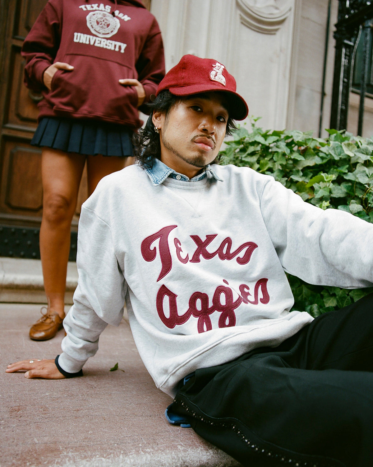 Texas A&M University Heavyweight Cotton Terry Crewneck product image 2, provided for visual reference and product detail