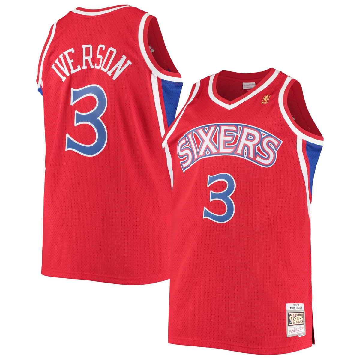 Men's Philadelphia 76ers Allen Iverson Mitchell & Ness Red product image 2