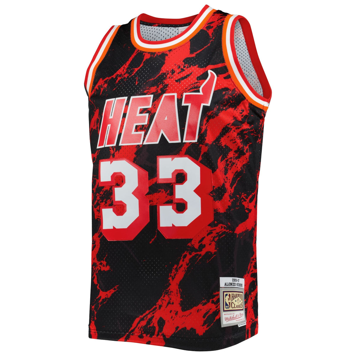 Men's Miami Heat Alonzo Mourning Mitchell & Ness Black product image 3