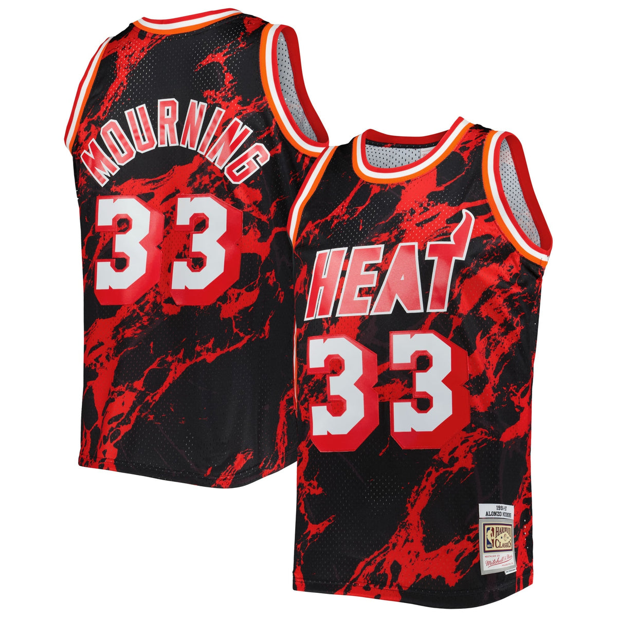 Men's Miami Heat Alonzo Mourning Mitchell & Ness Black product image 1