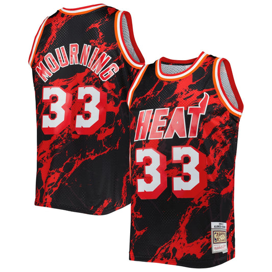 Men's Miami Heat Alonzo Mourning Mitchell & Ness Black product image 1