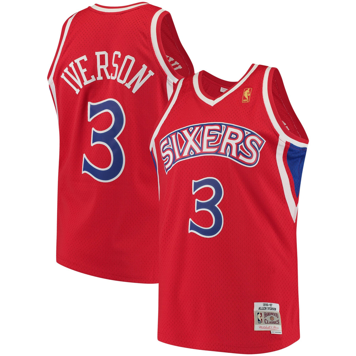 Men's Philadelphia 76ers Allen Iverson Mitchell & Ness Red product image 1