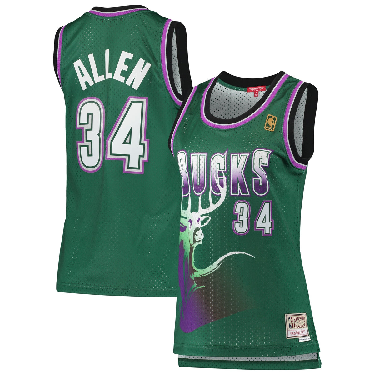 Women's Milwaukee Bucks Ray Allen Mitchell & Ness Green product image 1