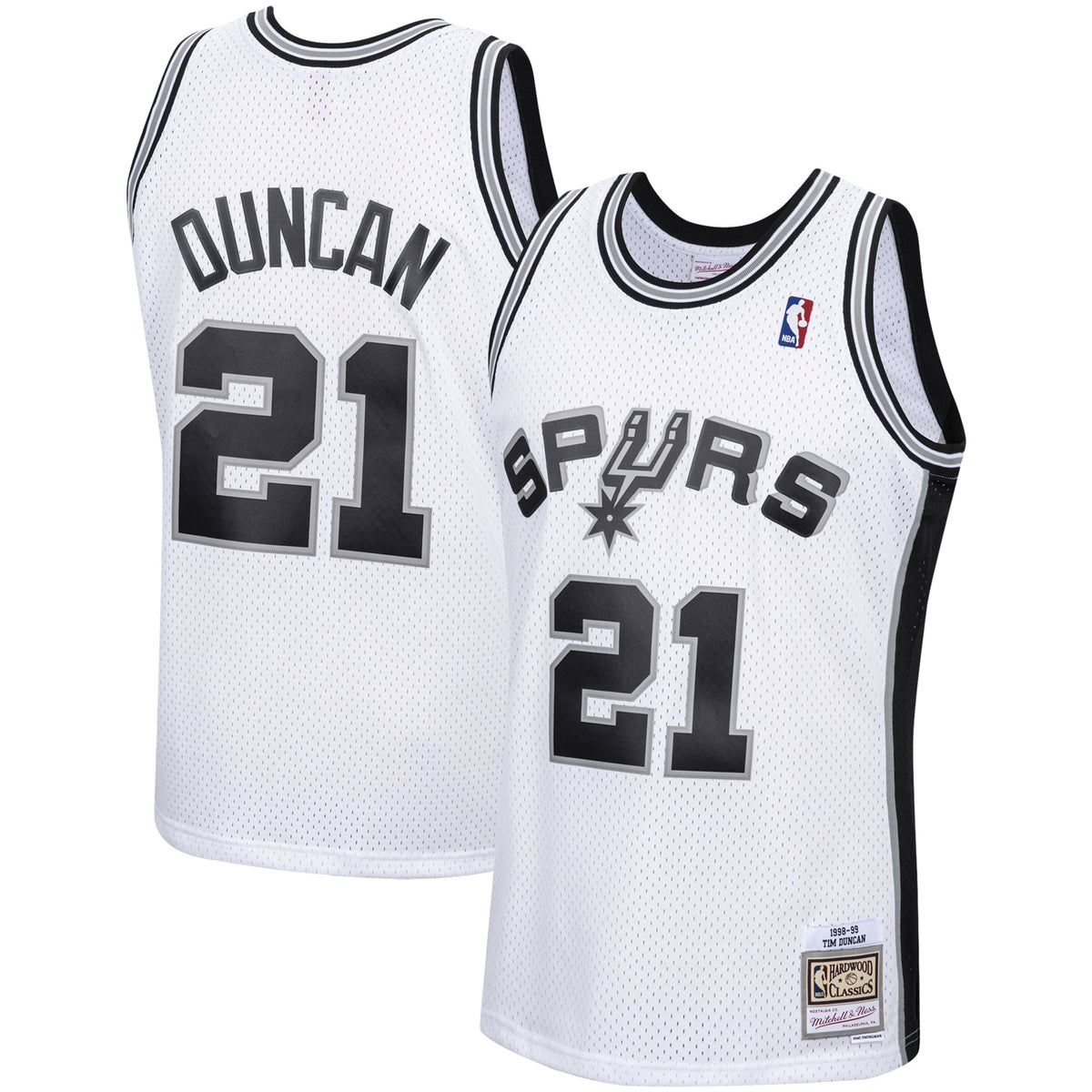 Men's San Antonio Spurs Tim Duncan Mitchell & Ness White product image 2