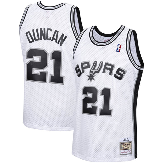Men's San Antonio Spurs Tim Duncan Mitchell & Ness White product image 1
