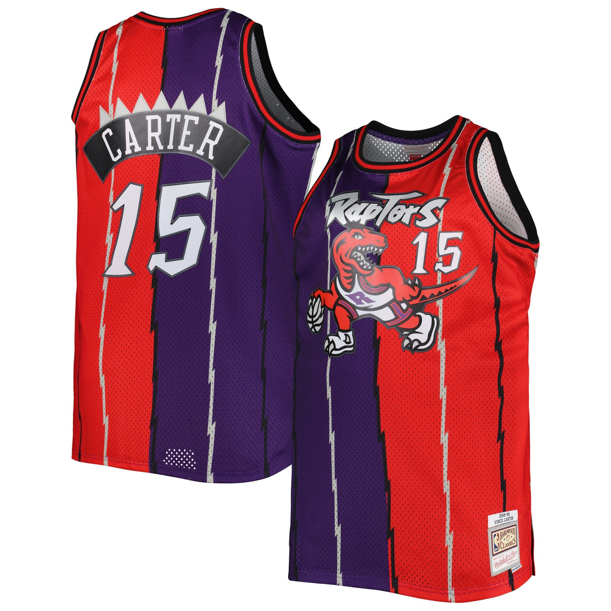 Men's Toronto Raptors Mitchell & Ness Purple/ Red Big & product image 2