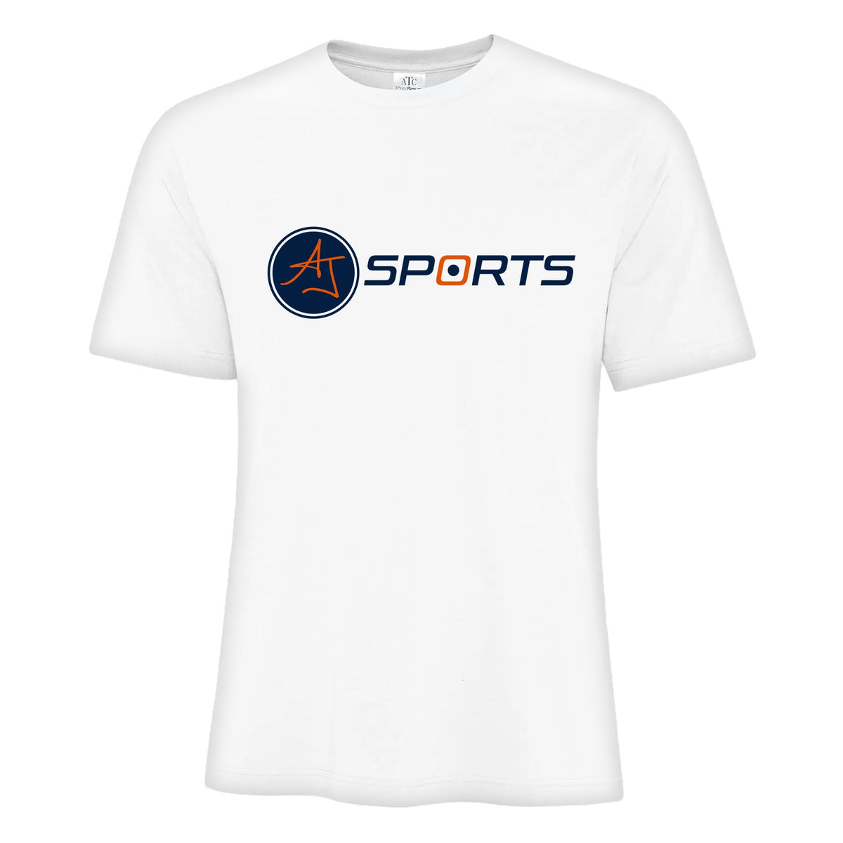 AJ Sports Logo Design Fan T-Shirt product image 2, provided for visual reference and product detail review