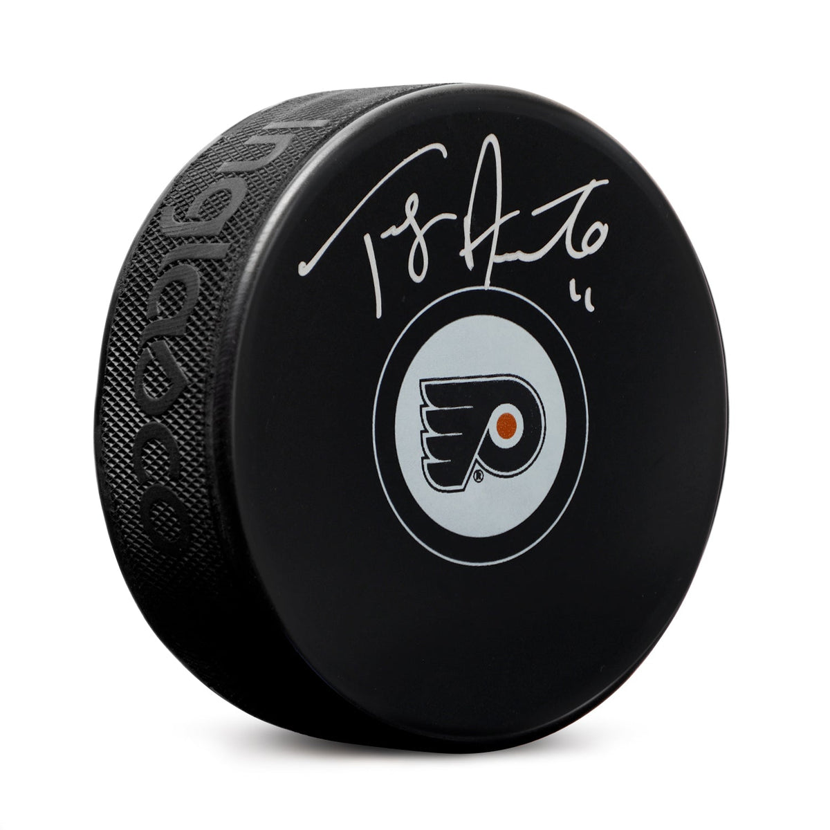 Tony Amonte Autographed Philadelphia Flyers Hockey Puck product image 1, provided for visual reference and product detail