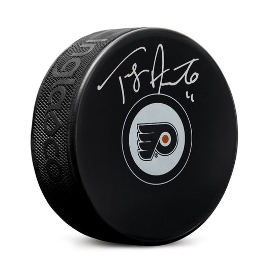 Tony Amonte Autographed Philadelphia Flyers Hockey Puck product image 1, provided for visual reference and product detail