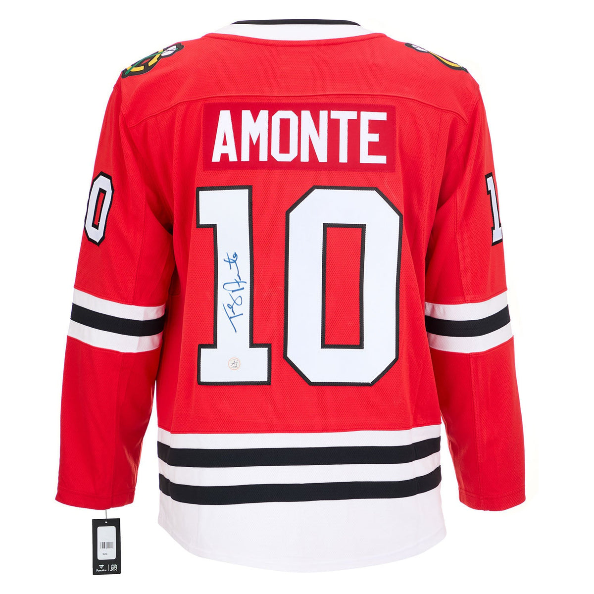 Tony Amonte Autographed Chicago Blackhawks Fanatics Breakaway Jersey product image 1, provided for visual reference and