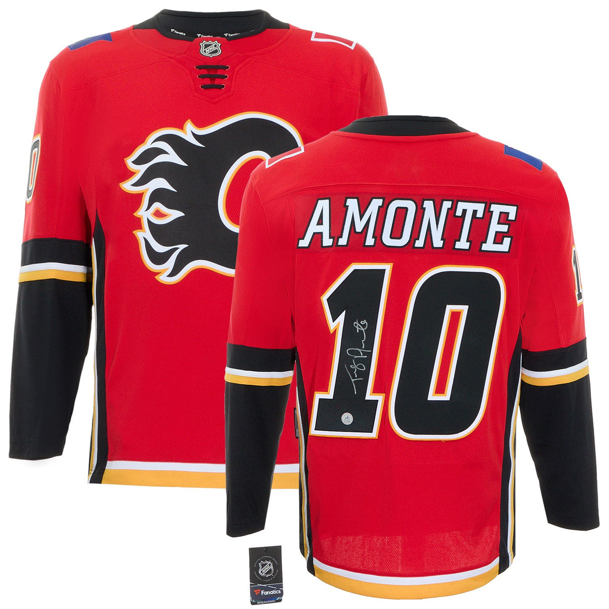 Tony Amonte Signed Calgary Flames Black Logo Fanatics Breakaway Jersey product image 3, provided for visual reference and