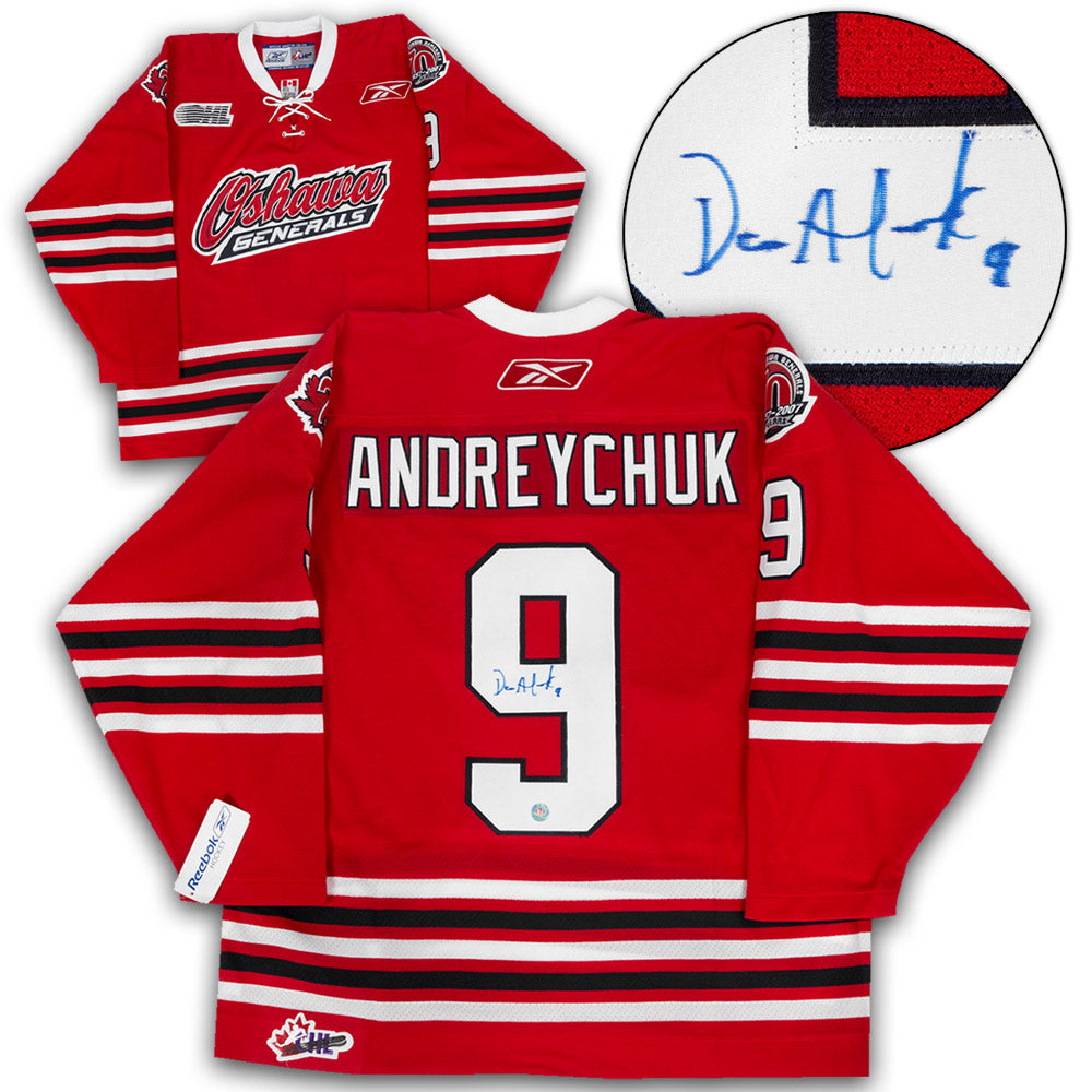 Dave Andreychuk Oshawa Generals Autographed CHL Hockey Jersey product image 1, provided for visual reference and product