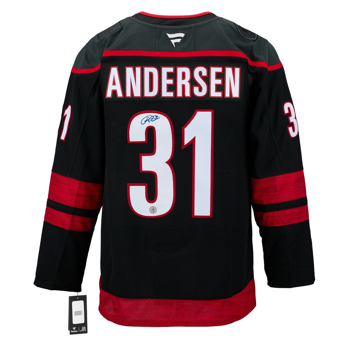 Frederik Andersen Carolina Hurricanes Signed 2026 Stanley Cup Fanatics Jersey product image 1, provided for visual reference